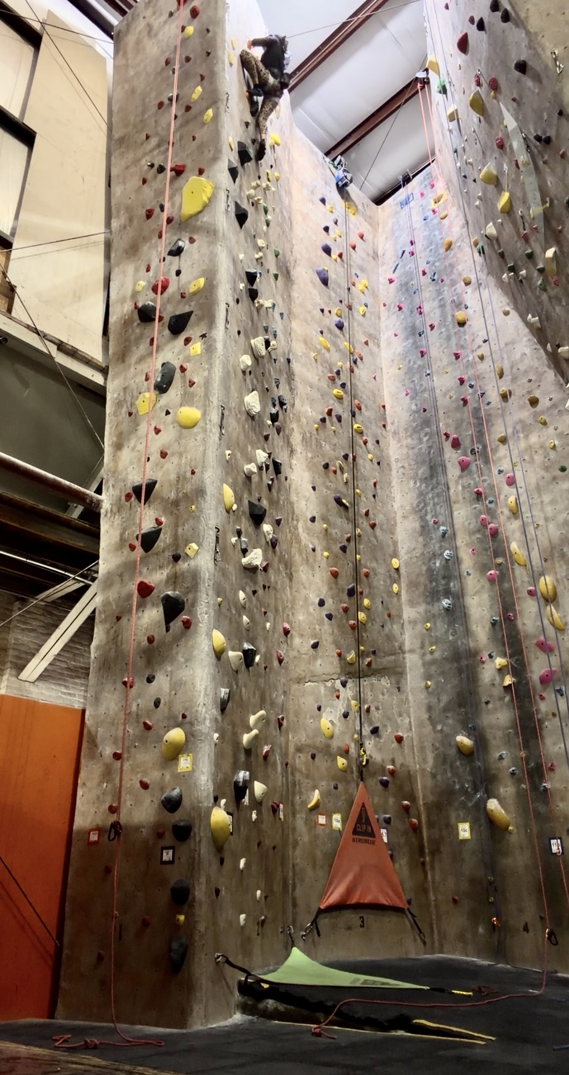 Sending a 5.8 on a 40-foot wall